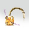 Honey Topaz Nose Stud Petite